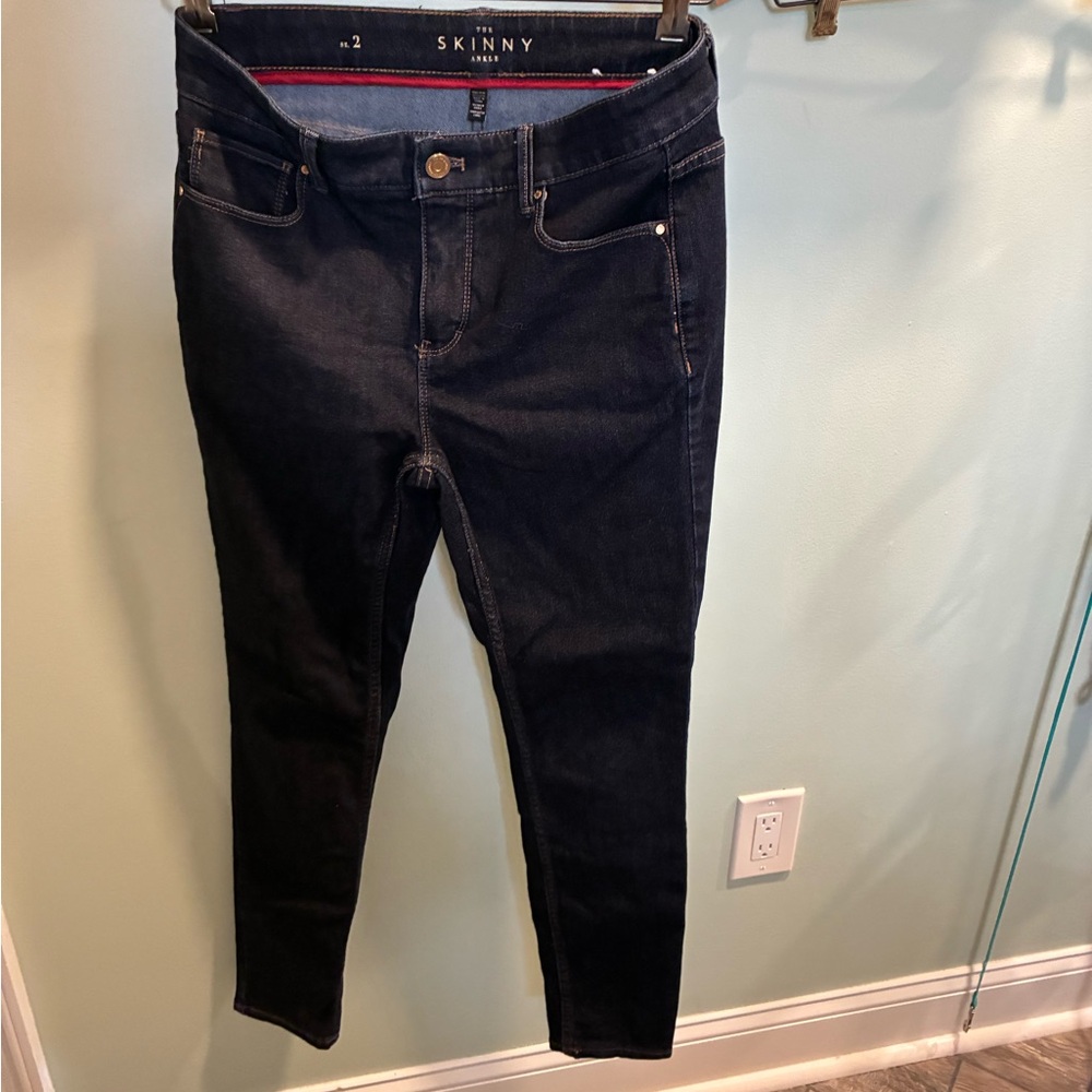 White House Black Market Dark Wash Skinny Jeans